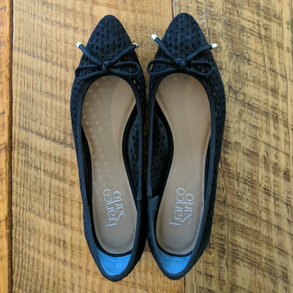 Black Suede Ballet Flat